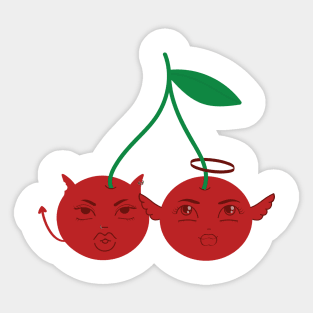 Couple of Cherries Sticker